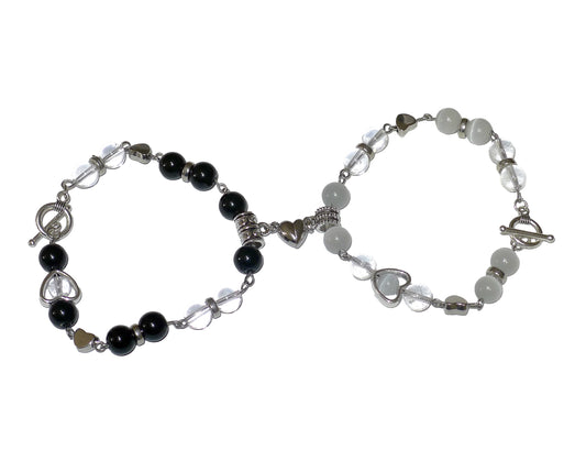 Yin Yang Magnet Matching Bracelets