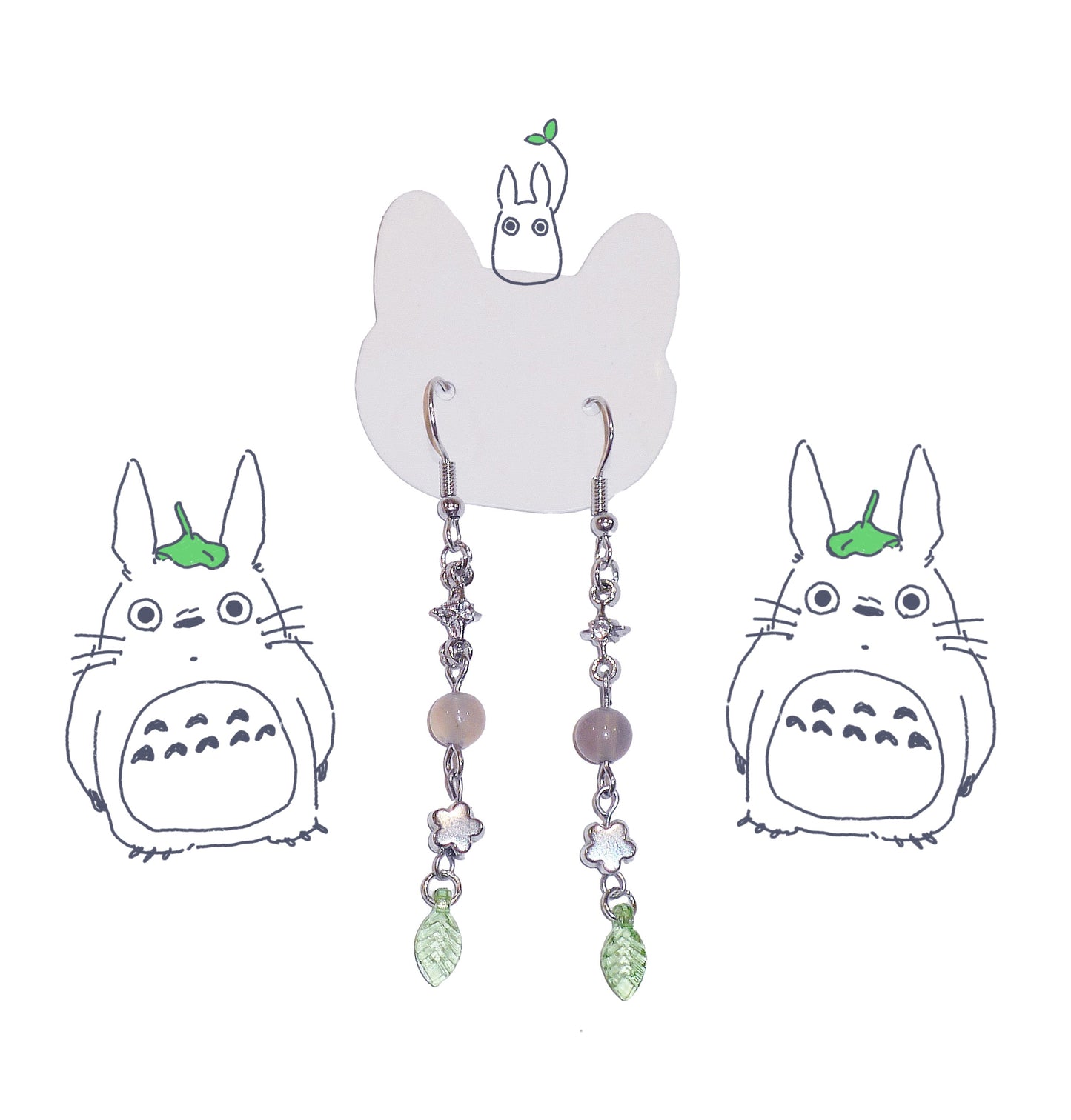 Minimalistic Totoro Earrings